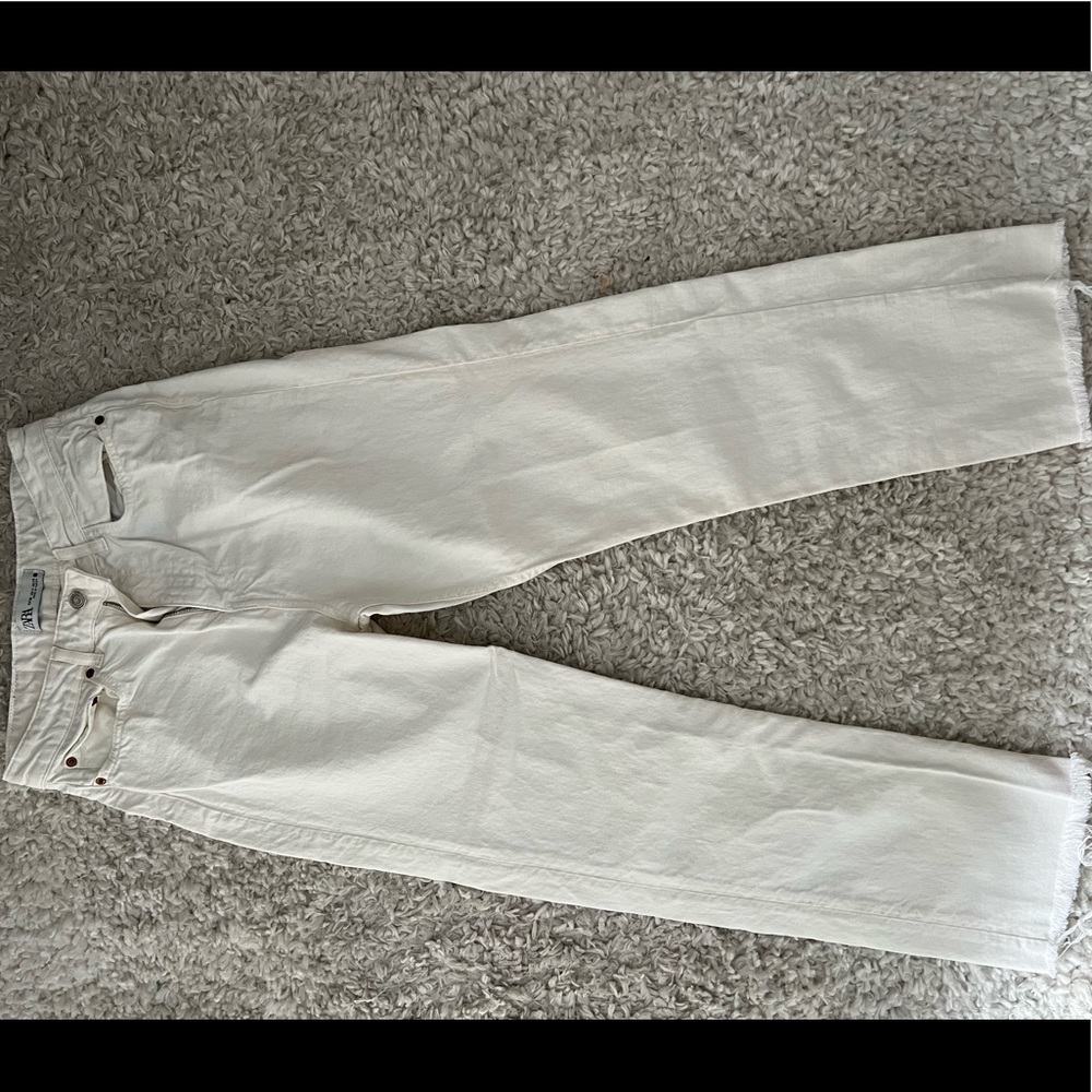 Zara white jeans